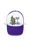 Merry and bright Christmas trucker hat