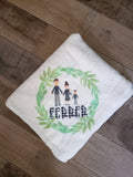 Family cream blanket