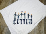 Family cream blanket