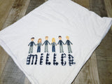 Family cream blanket