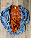 Motherhood: a story about cold coffee SCREEN PRINT T shirt