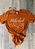 Motherhood: a story about cold coffee SCREEN PRINT T shirt